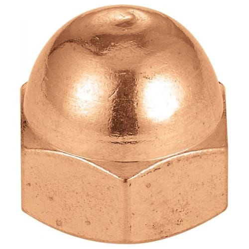 25 Ecrous Borgnes Décolletés M14 mm - NFE 27453 - Laiton - D-Work