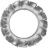 10 Rondelles éventail à dentures extérieures 27 mm - Inox A2, norme DIN 6798 A - ACTON 