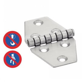 5 Charnières Type D 70 mm - Inox A2 - D-Work