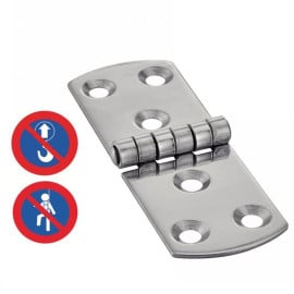 Charnière type E 85 mm - Inox A2 - Résistante et durable - ACTON 