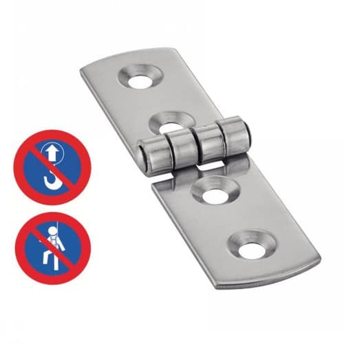 5 Charnières Type G 75 mm - Inox A2 - D-Work