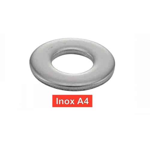 10 Rondelles Plates Moyennes Type M 33 mm - NFE 25513 - NFE25-514 - ISO 7089 - Inox A4 - D-Work