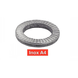 100 Rondelles Autobloquantes Assemblées 24 mm - Inox A4 - D-Work