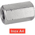 50 Écrous hexagonaux M10 - Inox A4, norme DIN 6334 - Résistants et durables - ACTON 