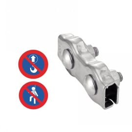 5 Serre-Câbles Plat Double 10 mm - Inox A4 - D-Work