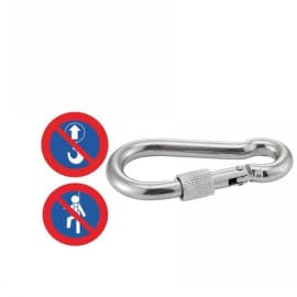 Mousqueton avec vis de sécurité 12 mm - Inox A4 - Résistant et sécurisé - ACTON 