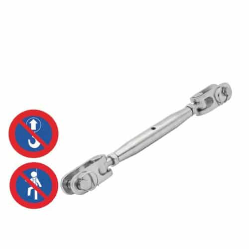 5 Ridoirs à Chapes Articulées 10 mm - Inox A4 - D-Work