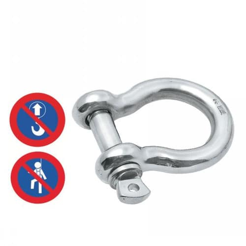 Manille lyre forgée 19 mm - Inox A4 - Résistante et durable - ACTON 