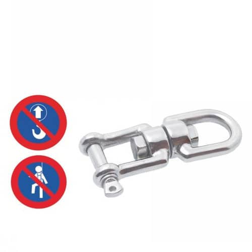 Émerillon à anneau avec manille 13 mm - Inox A4 - Résistant et durable - ACTON 