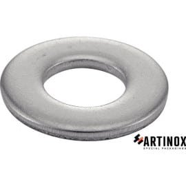 25 Rondelles Plates Moyennes Type M 12 mm - NFE 25514 - Inox A2 - D-Work