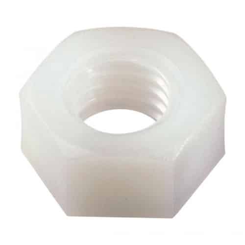 100 Ecrous Hexagonaux M12 mm - TYPE DIN 934 - Nylon 6.6 - D-Work
