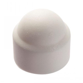 100 Caches écrous hexagonaux M10 - Polyéthylène blanc RAL 9010 - Protection et finition - ACTON 