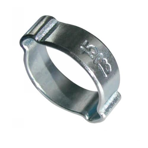 10 Colliers de serrage à deux oreilles 17-20 mm - W1 - Acier galvanisé - ACTON 