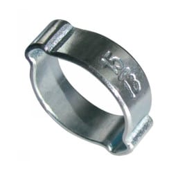 10 Colliers de serrage à deux oreilles 25-28 mm - W1 - Acier galvanisé - Fixation sécurisée - ACTON 