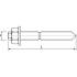 10 Tiges filetées chimiques 16x190 mm - Acier zingué - Norme ETA-08/0231 - Fixation sécurisée - ACTON