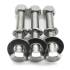 50 Vis à métaux tête hexagonale 8x30 mm - Laiton, norme DIN 933 - ACTON