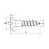 500 Vis à bois tête fraisée fendue 2x12 mm - Laiton, norme DIN 97 - Fixation durable - ACTON