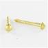 100 Vis à bois tête ronde fendue 3,5x30 mm - Laiton, norme DIN 96 - Fixation durable - ACTON
