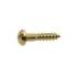 100 Vis à Bois Tête Ronde Fendue 3.5 x 40 mm - DIN 96 - NFE25-606 - UNI 701 - Laiton - D-Work