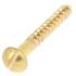 100 Vis à bois tête ronde fendue 4,5x25 mm - Laiton, norme DIN 96 - ACTON