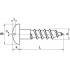 100 Vis à bois tête ronde fendue 3x30 mm - Laiton, norme DIN 96 - Fixation durable - ACTON