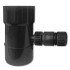 PVC Rainwater Collector for Gutter D. 100 mm with ABS Fittings (Grey Black) - D-Work