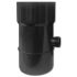 Collettore di acqua piovana in PVC per grondaia D. 100 mm con raccordi in ABS (grigio nero) - D-Work