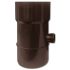 Collettore di acqua piovana in PVC per grondaie D. 100 mm con raccordi in ABS (marrone) - D-Work