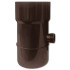 PVC Rainwater Collector for Gutters D. 100 mm with ABS Connections (Brown) - D-Work