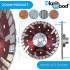 Disco diamantato ULTRA SONIC pro D. 125 x M14 flangia x Ht. 10 mm - piastrelle, granito, cemento armato - Diamwood Platinum