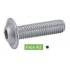 50 Vis à métaux tête bombée 10x45 mm - Inox A2, norme ISO 7380-1 - Résistantes et durables - ACTON