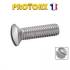 200 Vis à métaux tête fraisée bombée fendue 4x8 mm - Inox A2, norme DIN 964 - ACTON
