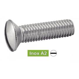 200 Vis à Métaux Tête Fraisée Bombée Fendue 5 x 45 mm - DIN 964 - ISO 2010 - NFE25-124 - UNI 6110 - Inox A2 - D-Work