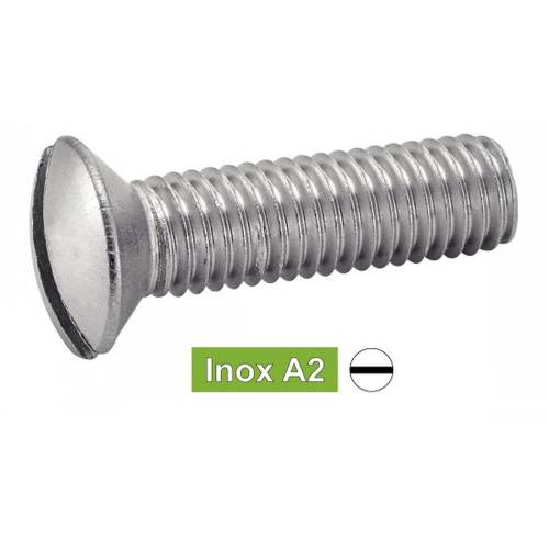 200 Vis à métaux tête fraisée bombée 5x8 mm - Inox A2, norme DIN 964 - ACTON