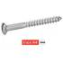 200 Vis à Métaux Tête Fraisée Bombée Fendue 5 x 80 mm - DIN 964 - ISO 2010 - NFE25-124 - UNI 6110 - Inox A2 - D-Work