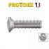 200 Vis à métaux tête fraisée bombée 5x8 mm - Inox A2, norme DIN 964 - ACTON