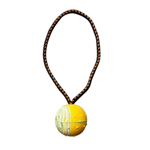 Pelota de Recobro/Motivación D. 60 mm Cuerda con Mango de Goma para Deportes Caninos - 748 - - Perros ABC Sport Klin