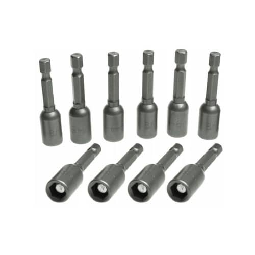 10 Embouts Douilles Magnétiques 8x65mm x Q.6,35 mm - 1/4 - Efficace et robuste - Beast