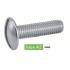 200 Vis à métaux tête ronde large 4x20 mm - Inox A2, norme NFE 25-129 - Résistantes et durables - ACTON