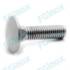 200 Vis à Métaux Tête Ronde Collet Carré 6 x 16 mm - DIN 603 - NFE27-351 - UNI 5731 - Inox A2 - D-Work