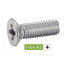 200 Vis à Métaux Tête Fraisée Phillips 5 x 10 mm - DIN 965 - ISO7046 - NFE25-119 - UNI 7688 - Inox A2 - D-Work