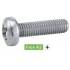 200 Vis à métaux tête cylindrique Phillips 5x10 mm - Inox A2, norme DIN 7985 - ACTON