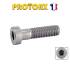 200 Vis à Métaux Tête Cylindrique Réduite Six Pans Creux avec Trou de Guidage 4 x 30 mm - DIN 6912 - Inox A2 - D-Work
