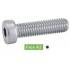 200 Vis à Métaux Tête Cylindrique Réduite Six Pans Creux avec Trou de Guidage 4 x 30 mm - DIN 6912 - Inox A2 - D-Work