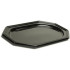 50 Plateaux de Présentation Octogonaux Noir 35 x 24 cm Robustes et Élégants en Plastique PET - D-Work