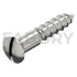 200 Vis à Bois Tête Fraisée Bombée Fendue 4 x 30 mm - DIN 95 - NFE25-605 - UNI 703 - Inox A2 - D-Work