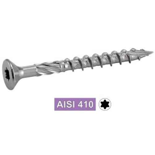 200 Vis terrasse tête fraisée 5x60 mm - AISI 410 - Six lobes - ACTON