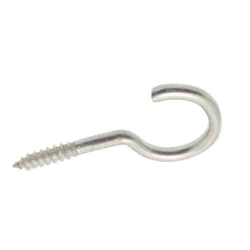 200 Crochets d'Armoire à Filetage Bois 3.5 x 20 mm - Inox A2 - D-Work