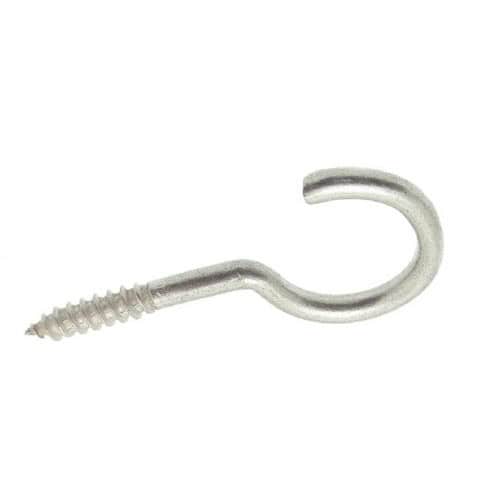 100 Crochets d’armoire à filetage bois 4x30 mm - Inox A2 - Résistants et durables - ACTON