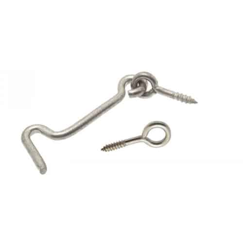 25 Crochets de Contrevent avec Piton 4.5 x 120 mm - Inox A2 - D-Work